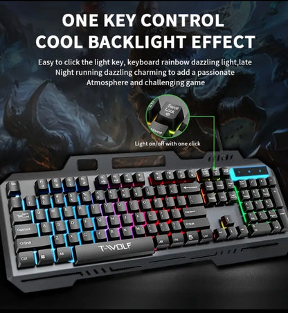 T-Wolf mechanical gaming keyboard